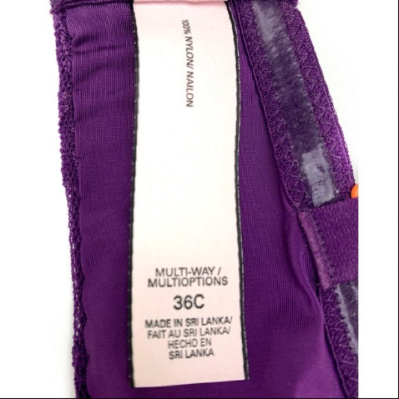 VS Multi-Way Purple Lace Bra NWOT - Picture 3 of 3